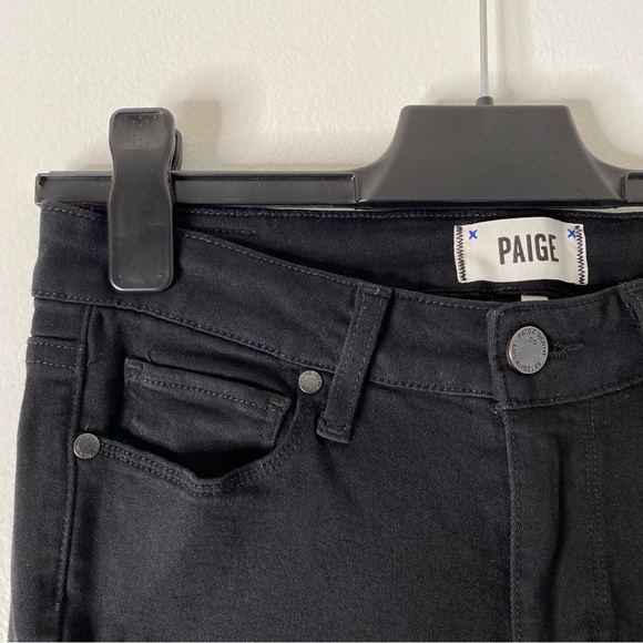 PAIGE Black Verdugo Crop Skinny Pants - Picture 2 of 9